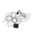 KIT DE LIGAS - F00HN37759 - PARA BOMBA UNITARIA PLD MERCEDES BENZ OM 460 , OM 541 , OM 457 - 0414799018, A0280748802