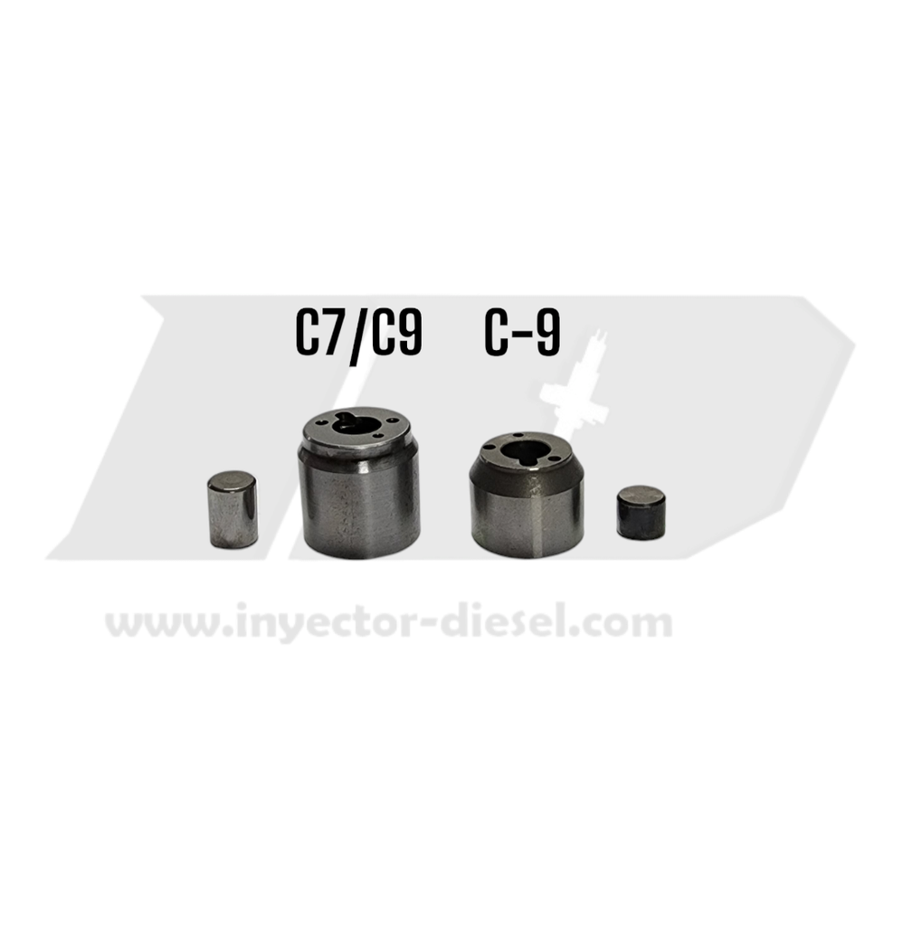 PISTON CHECK DE CAJA ALTA Y BAJA- ID-12 / 13 - PARA INYECTOR CAT C7/C9, C-9 - EX634761 / 10R-4761, 20R-8057